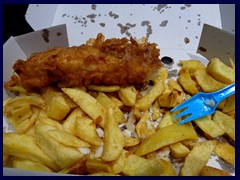 Liverpool by night - fish and chips